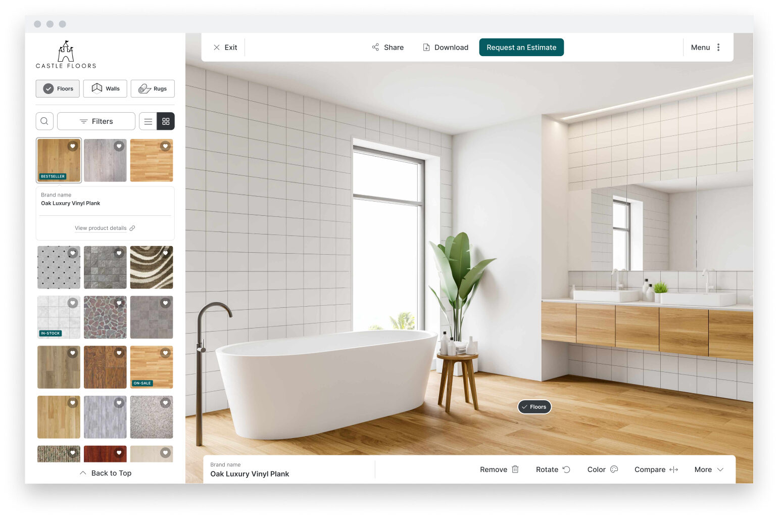 Example of Desktop version of the Room Visualizer
